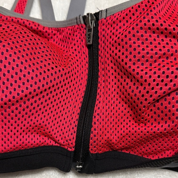 VSX Red and Gray Sports Bra - Picture 3 of 7